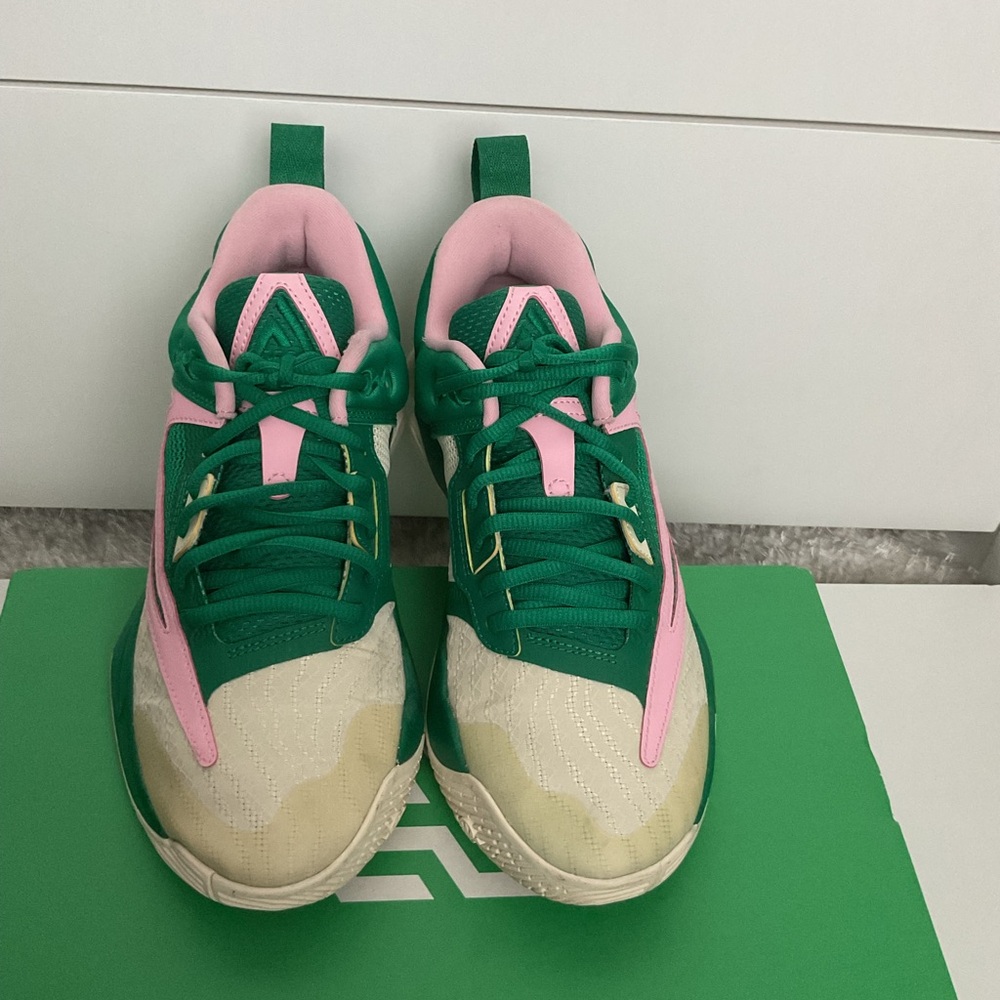 Nike Green and Pink Athletic Shoes
